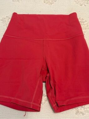 Lululemon Women's High-Rise 4” Raspberry Workout Shorts